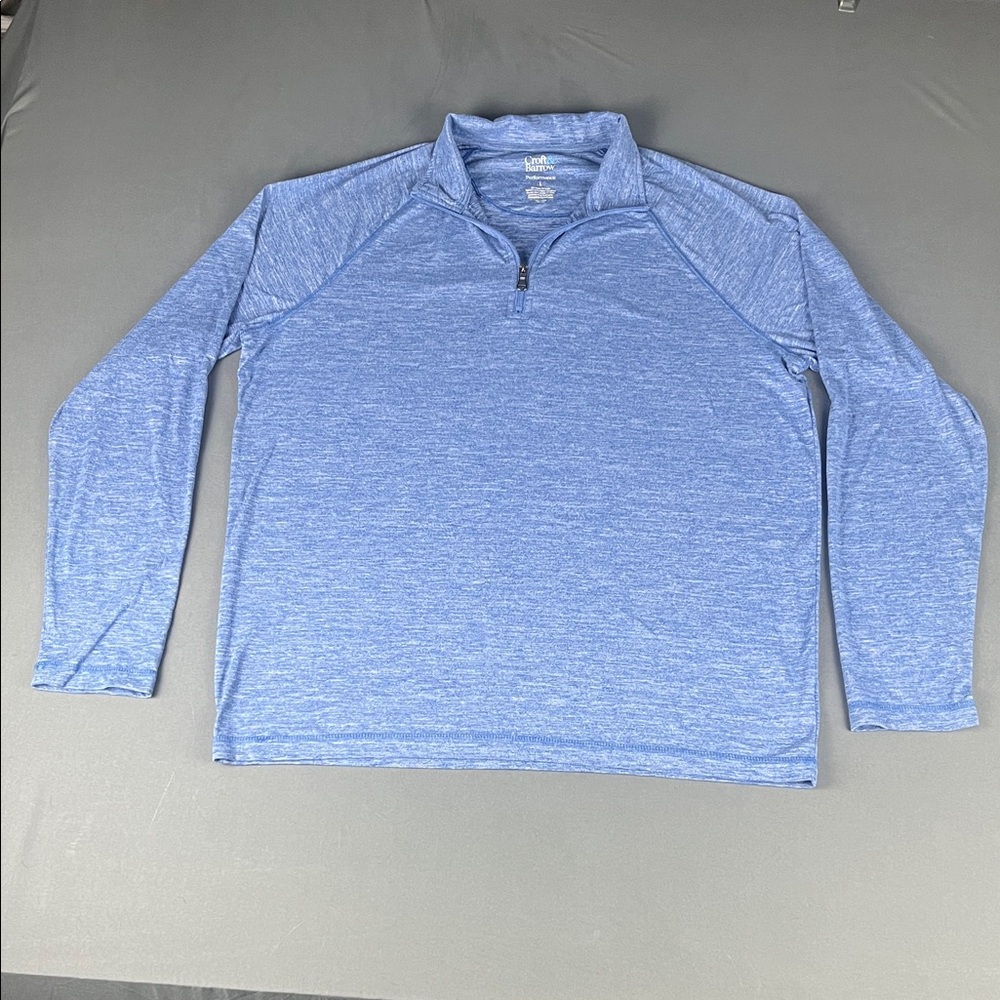 Croft & Barrow Performance Men’s L Quarter Zip Long Sleeve‎ Lightweight Pullover